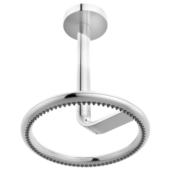 chrome shower arm
