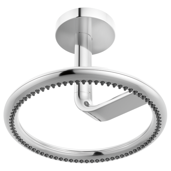 chrome shower arm