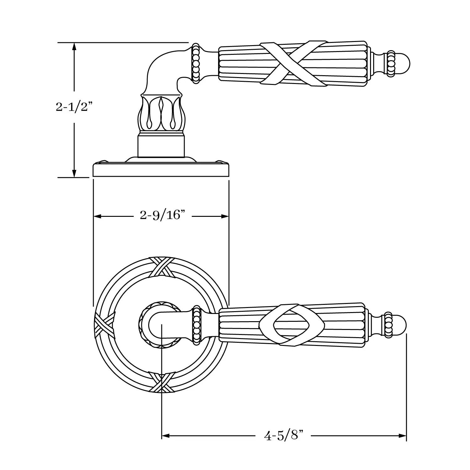 interior lever set