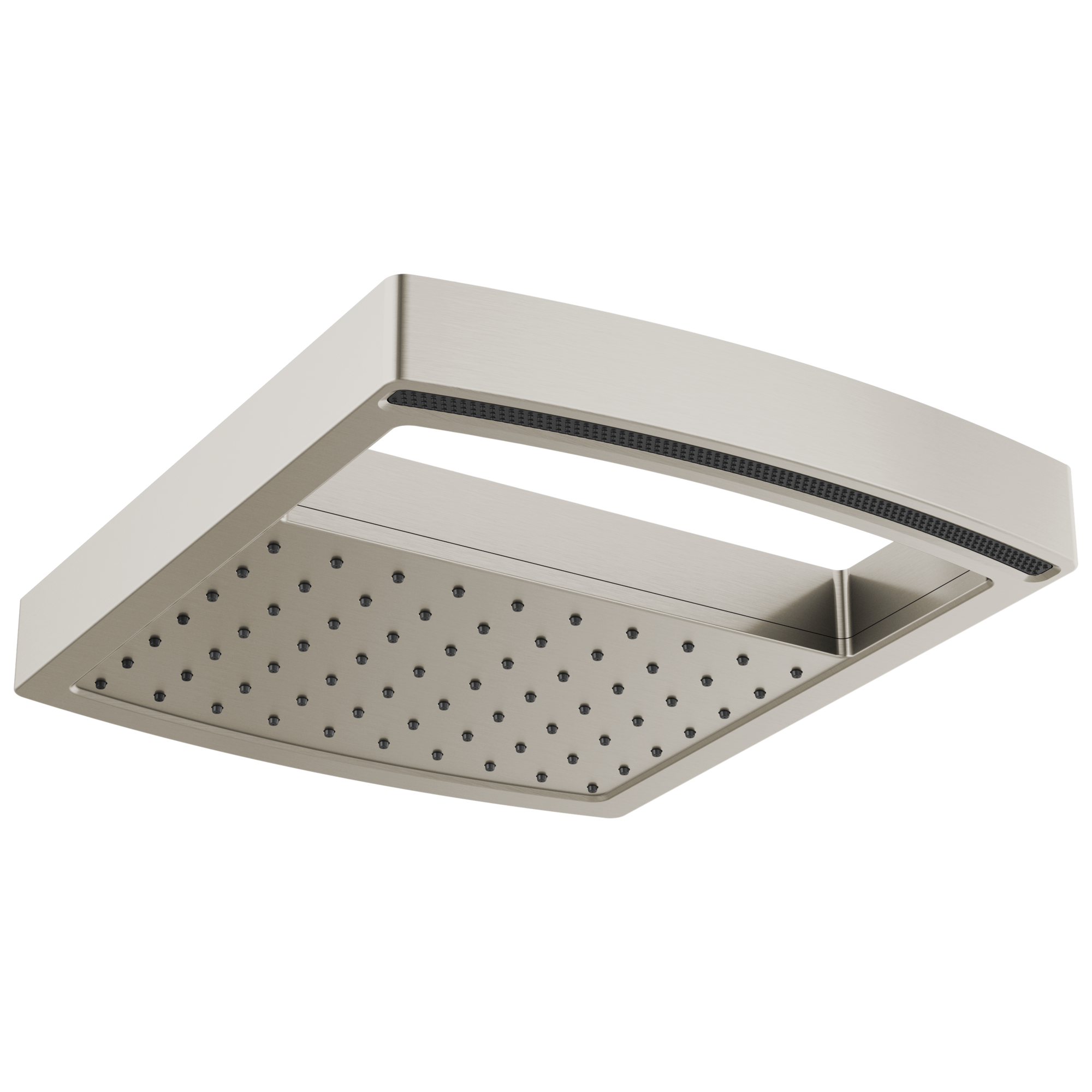 luxe nickel shower head