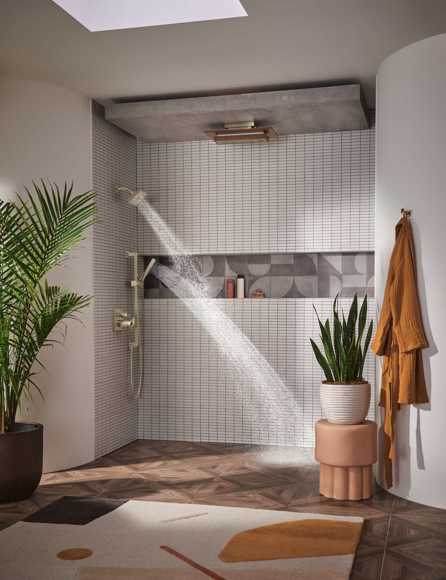 polished nickel handshower