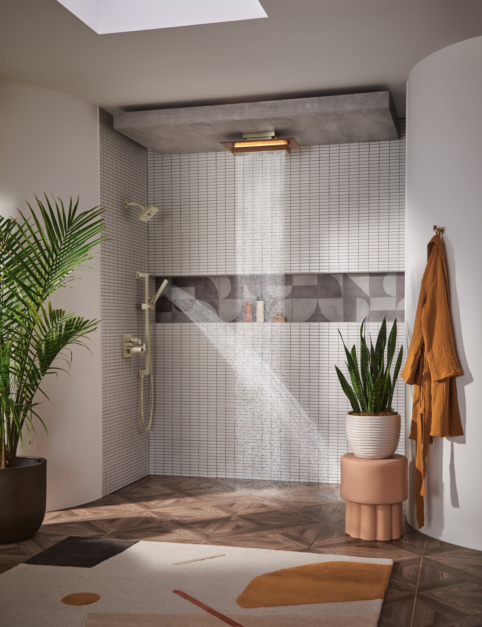 polished nickel handshower