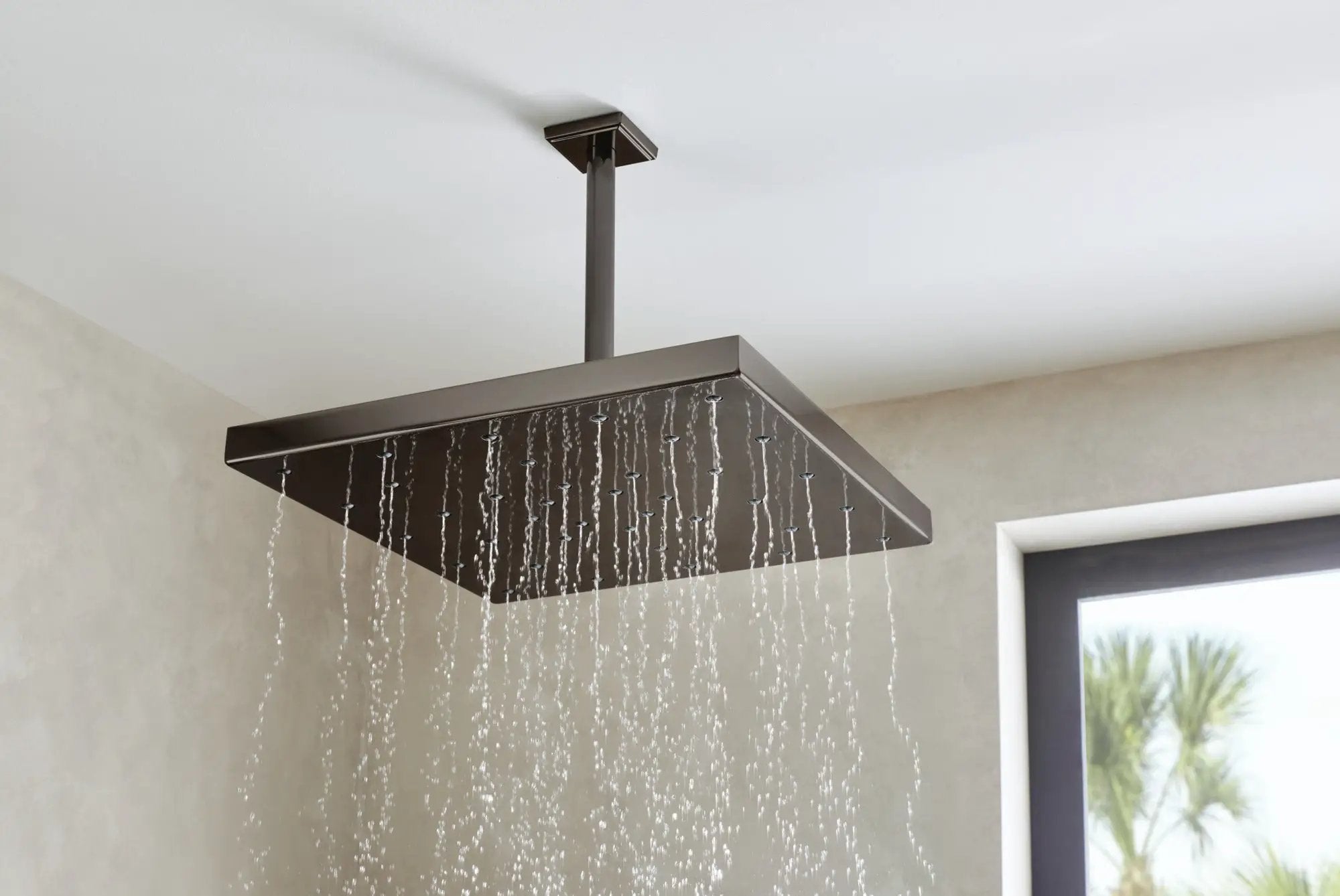 brilliance black onyx shower arm and flange