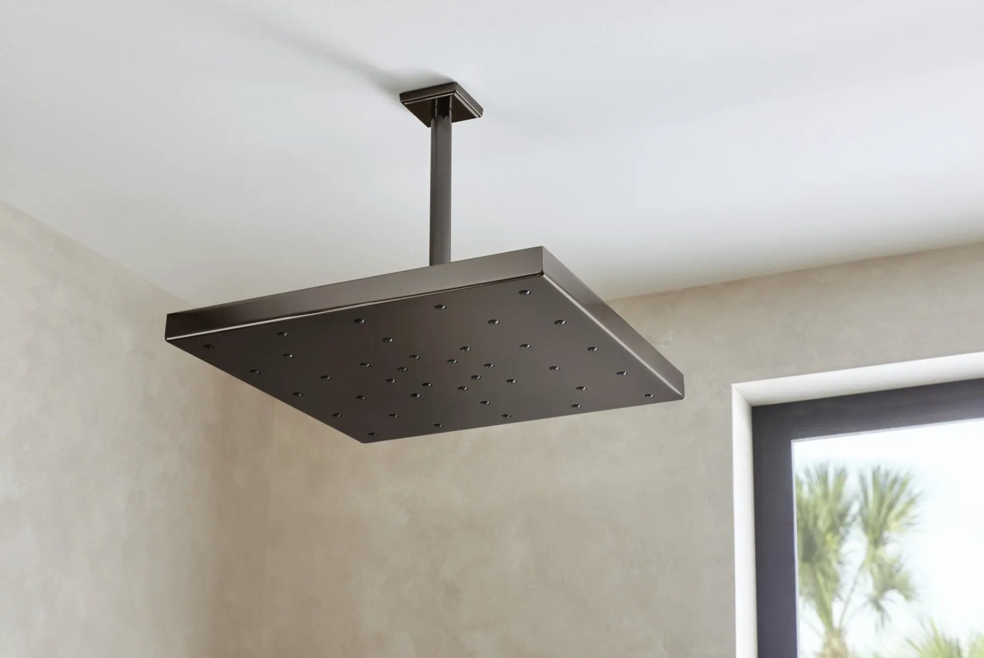 brilliance black onyx shower arm and flange