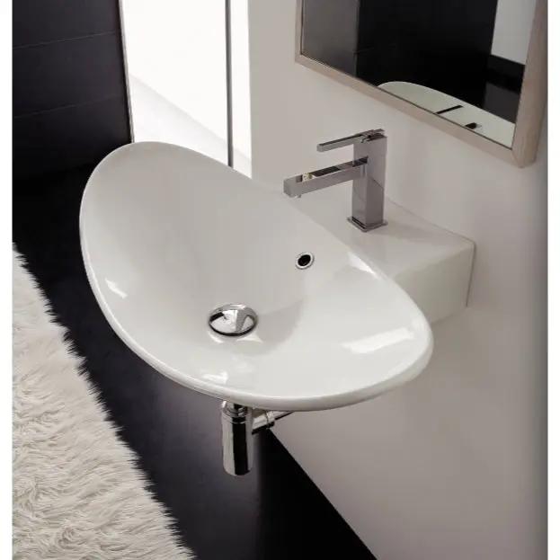 white bathroom sink