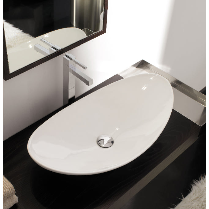 white bathroom sink