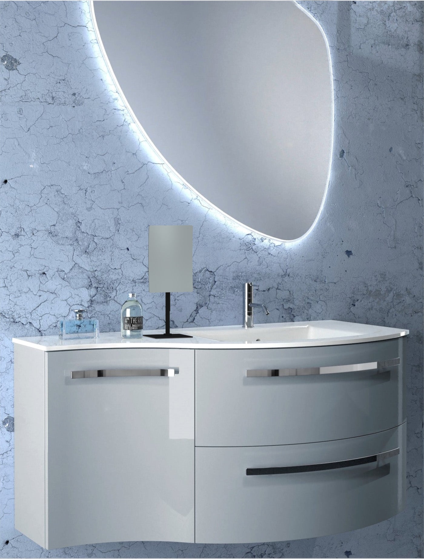 matte black makeup mirror