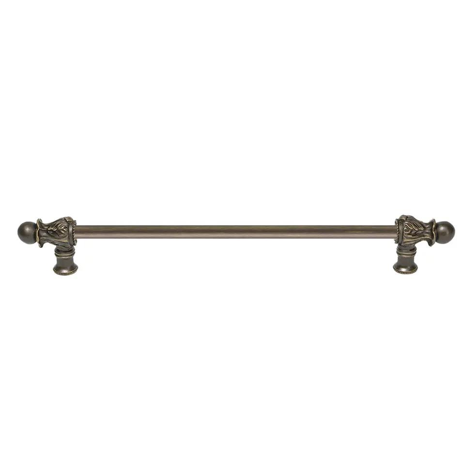 Carpe Diem Acanthus II Romanesque Style Long Pull - 1/2" Smooth Bar by Carpe Diem