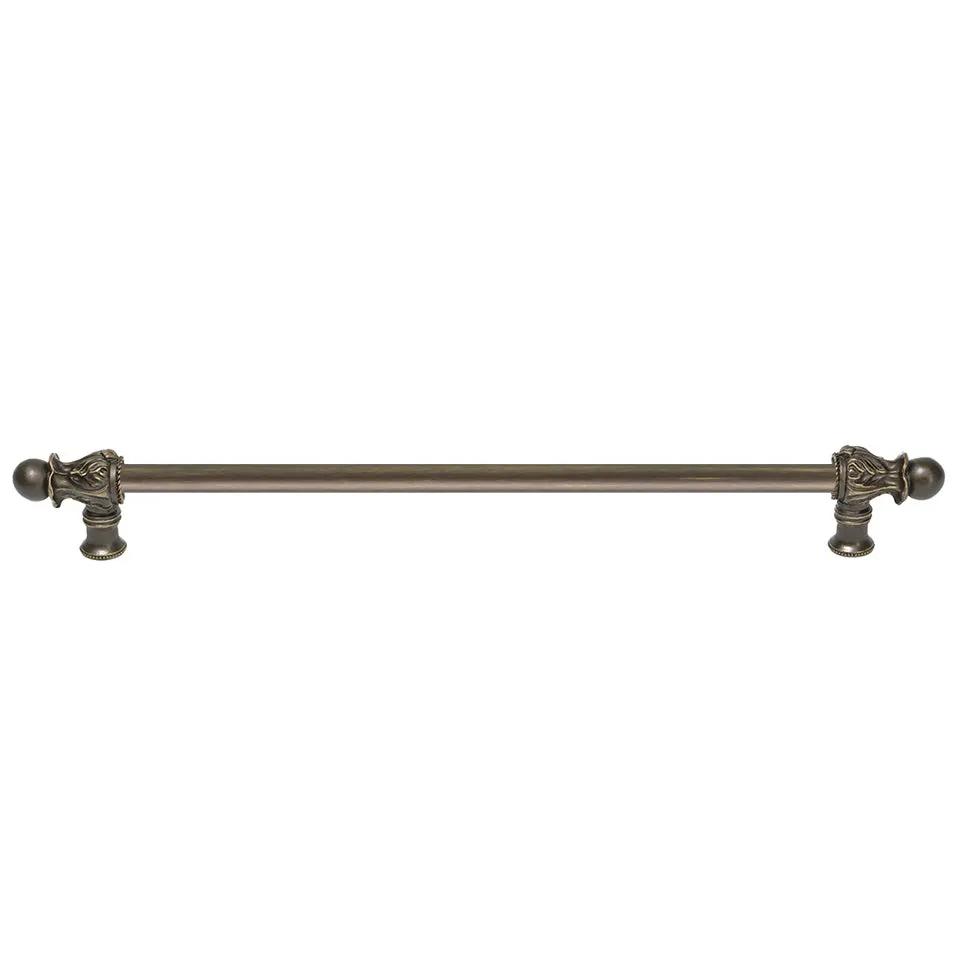 Carpe Diem Acanthus II Romanesque Style Long Pull - 1/2" Smooth Bar by Carpe Diem
