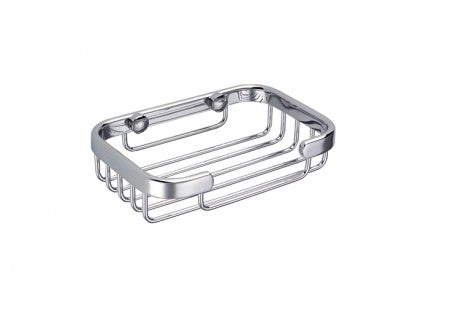 polished chrome wire basket