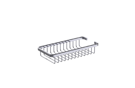 polished chrome wire basket