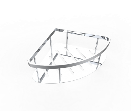 polished chrome wire basket
