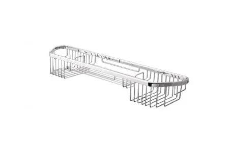polished chrome wire basket