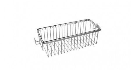 polished chrome wire basket