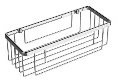 polished chrome wire basket