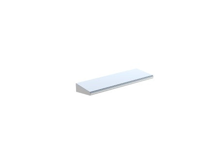 polished chrome shelf