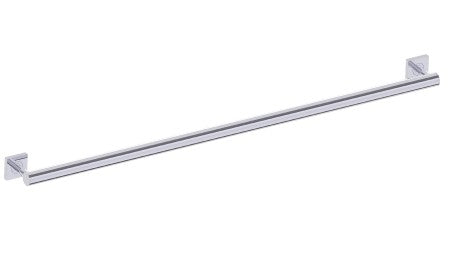 polished chrome grab bar