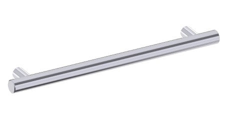 polished chrome grab bar