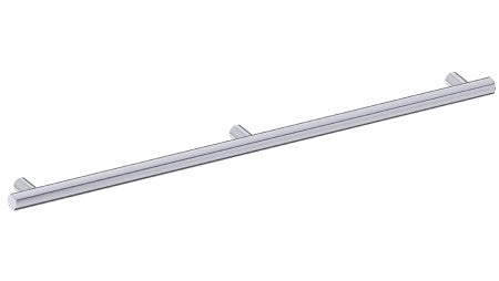 polished chrome grab bar