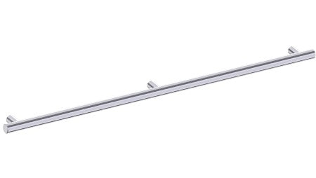 polished chrome grab bar