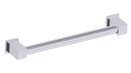 polished chrome grab bar