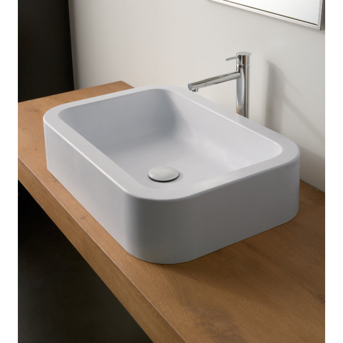white bathroom sink