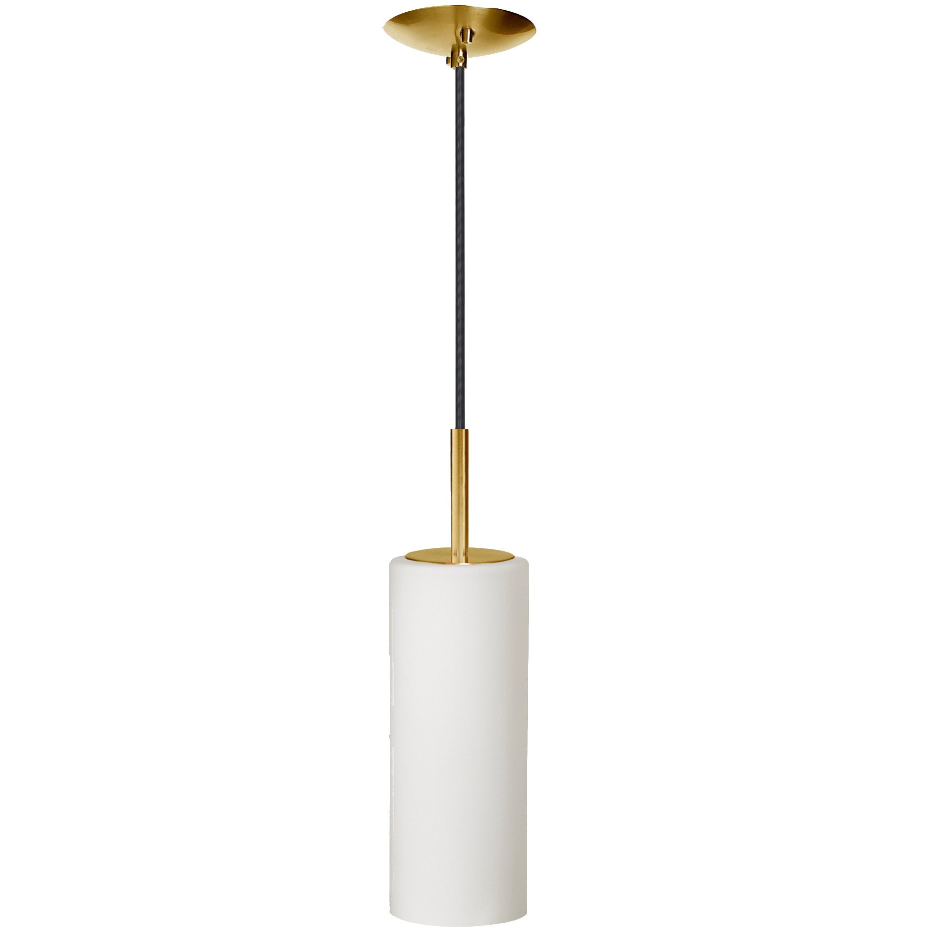 Dainolite 1 Light Incandescent Pendant with White Frosted Glass by Dainolite