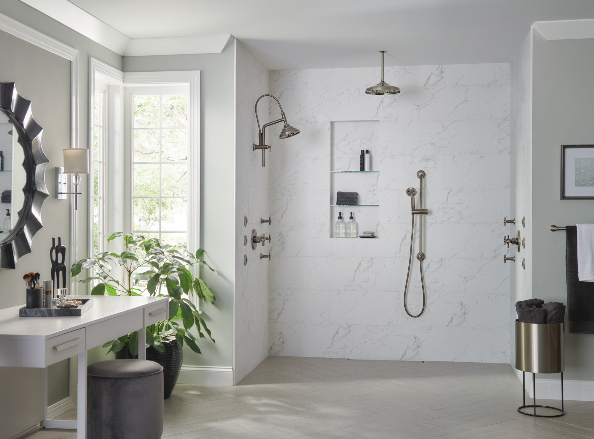 luxe steel thermostatic valve