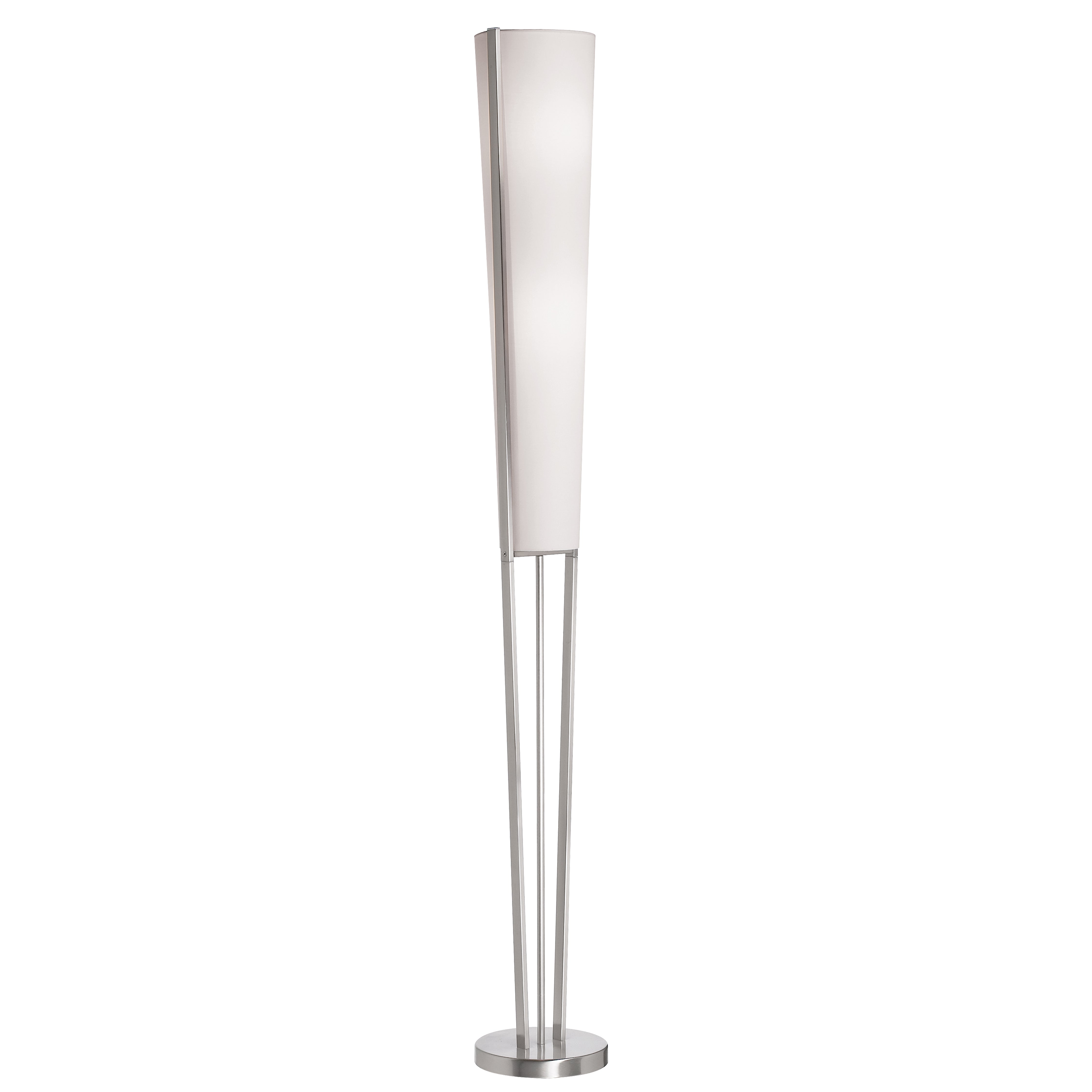 satin chrome floor lamp