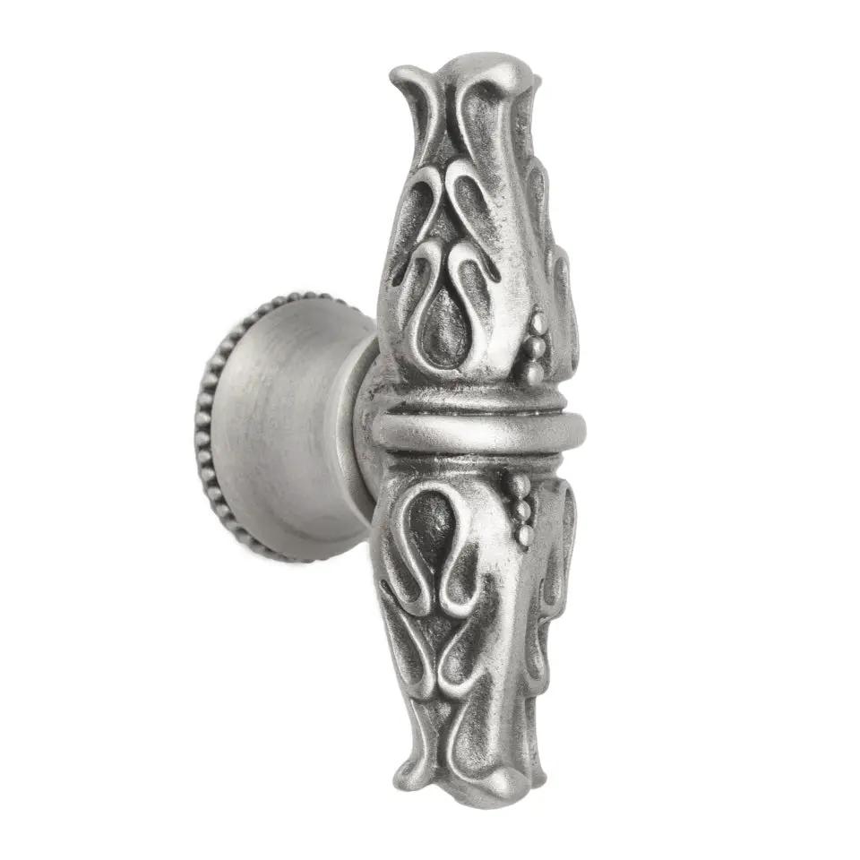 Carpe Diem Acanthus II Leaves Large Knob with Flared Foot Romanesque Style by Carpe Diem