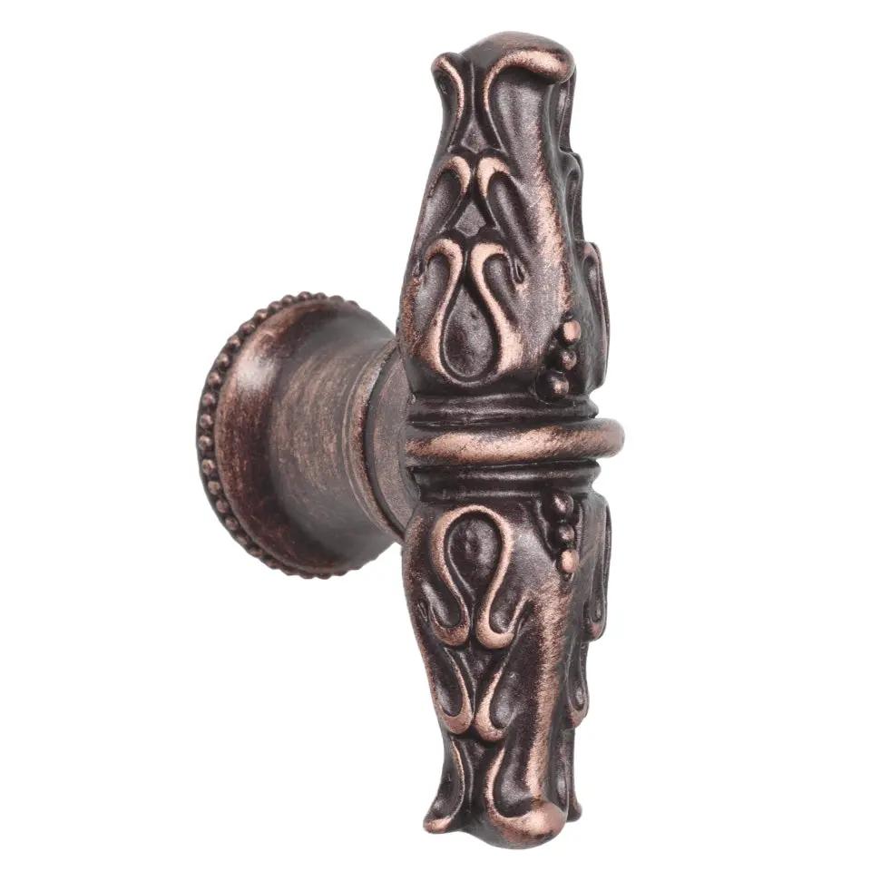Carpe Diem Acanthus II Leaves Large Knob with Flared Foot Romanesque Style by Carpe Diem