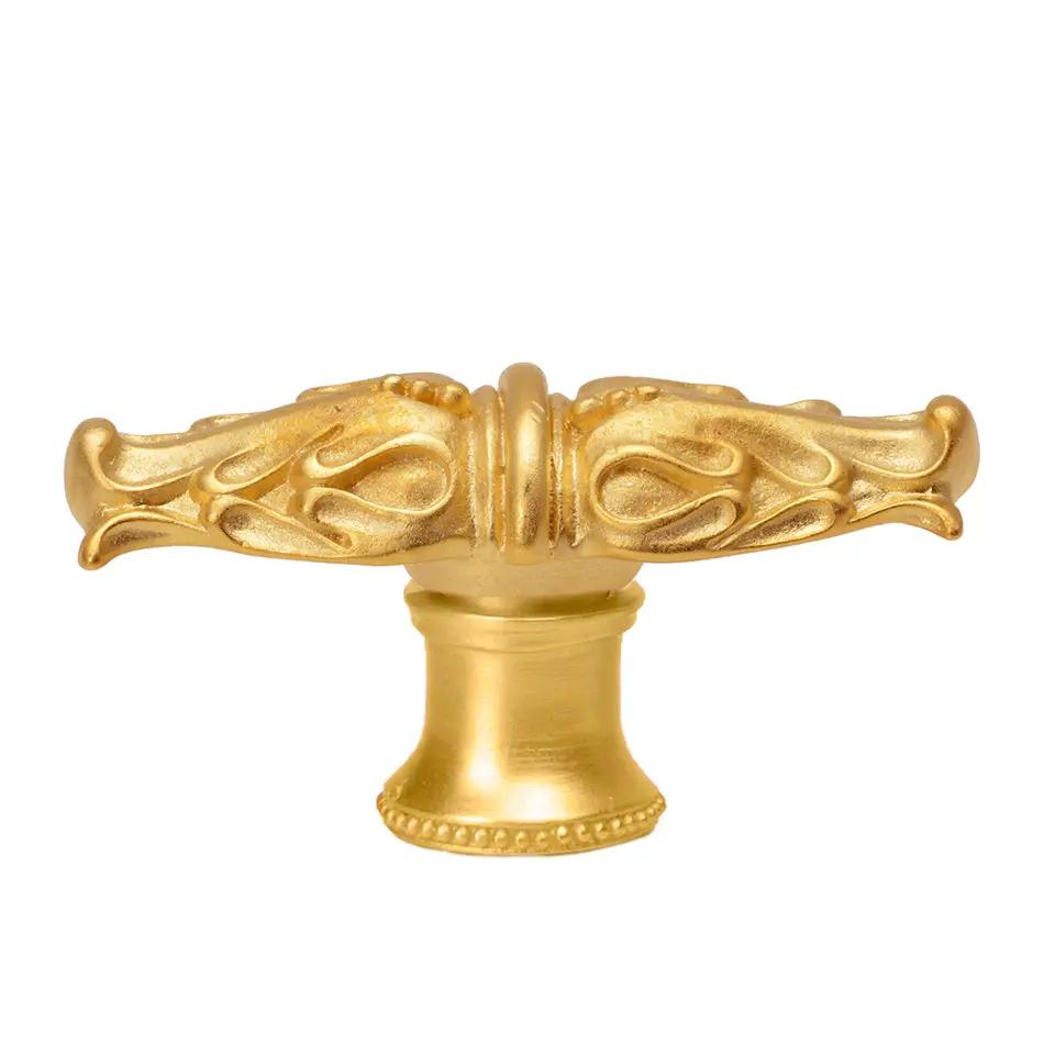 Carpe Diem Acanthus II Leaves Large Knob with Flared Foot Romanesque Style by Carpe Diem