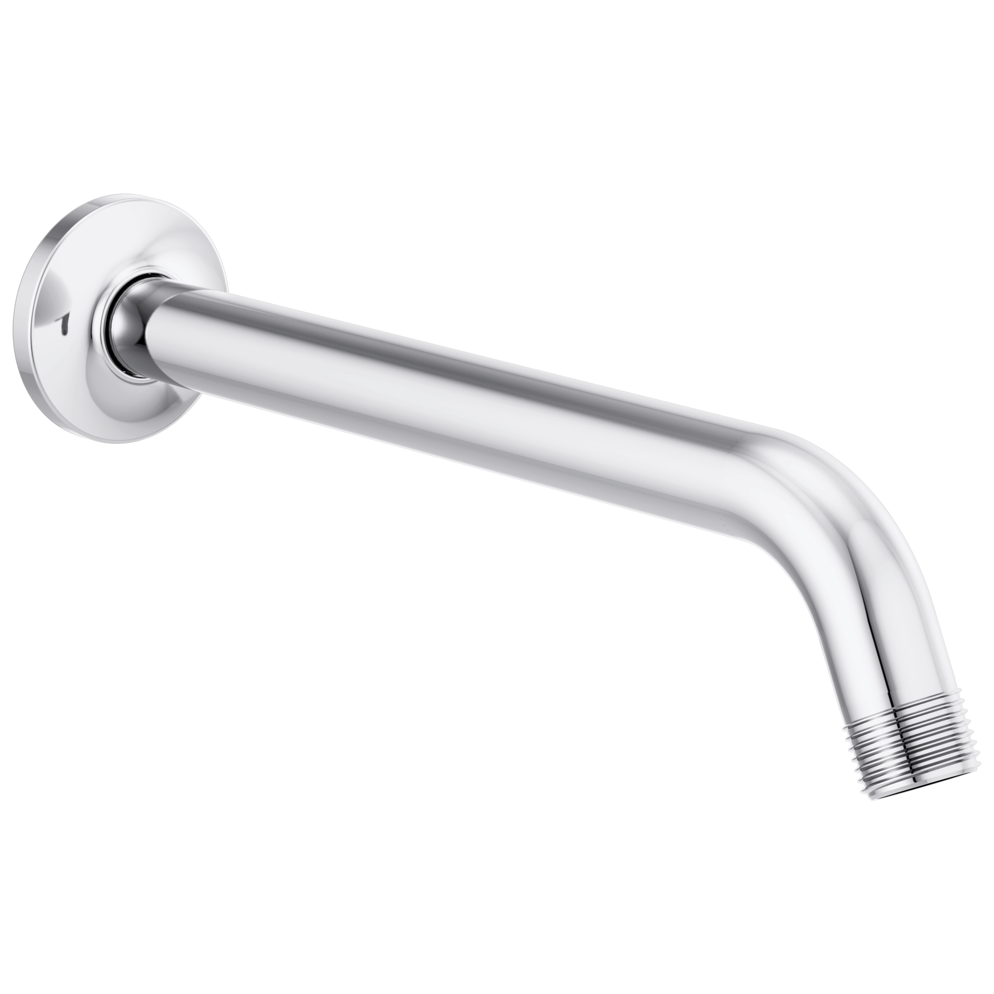 chrome shower arm and flange