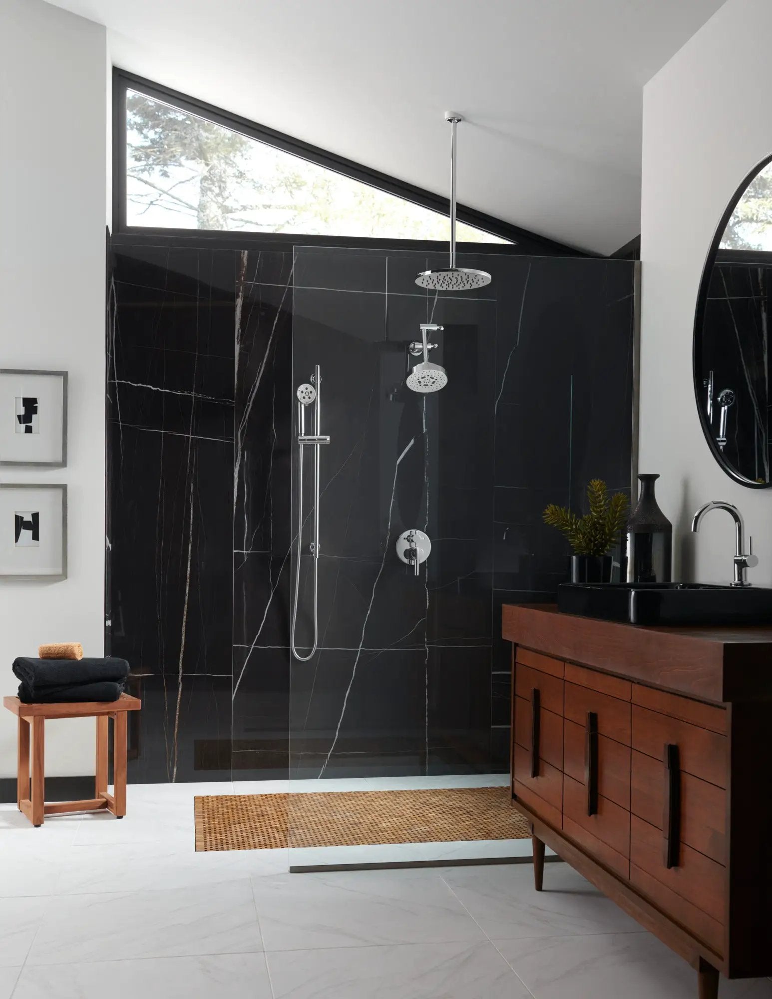 chrome lavatory faucet