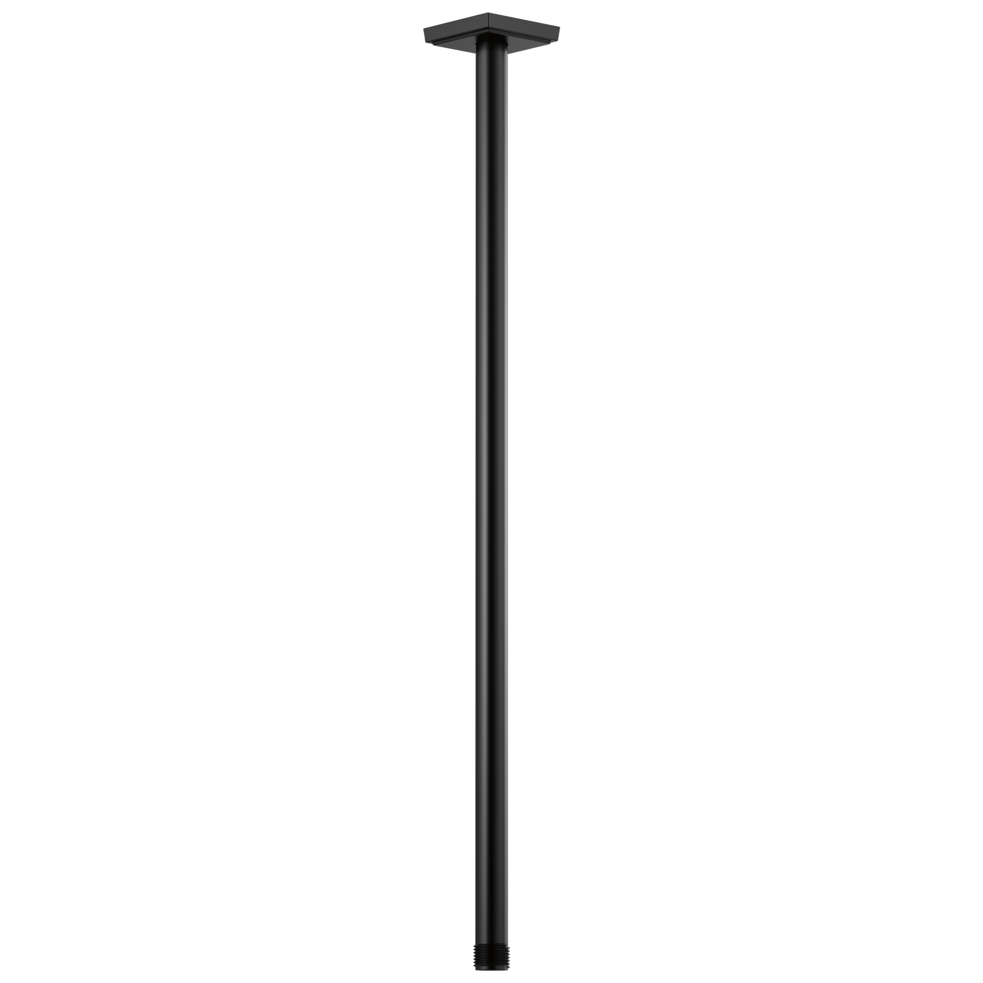 matte black shower arm and flange