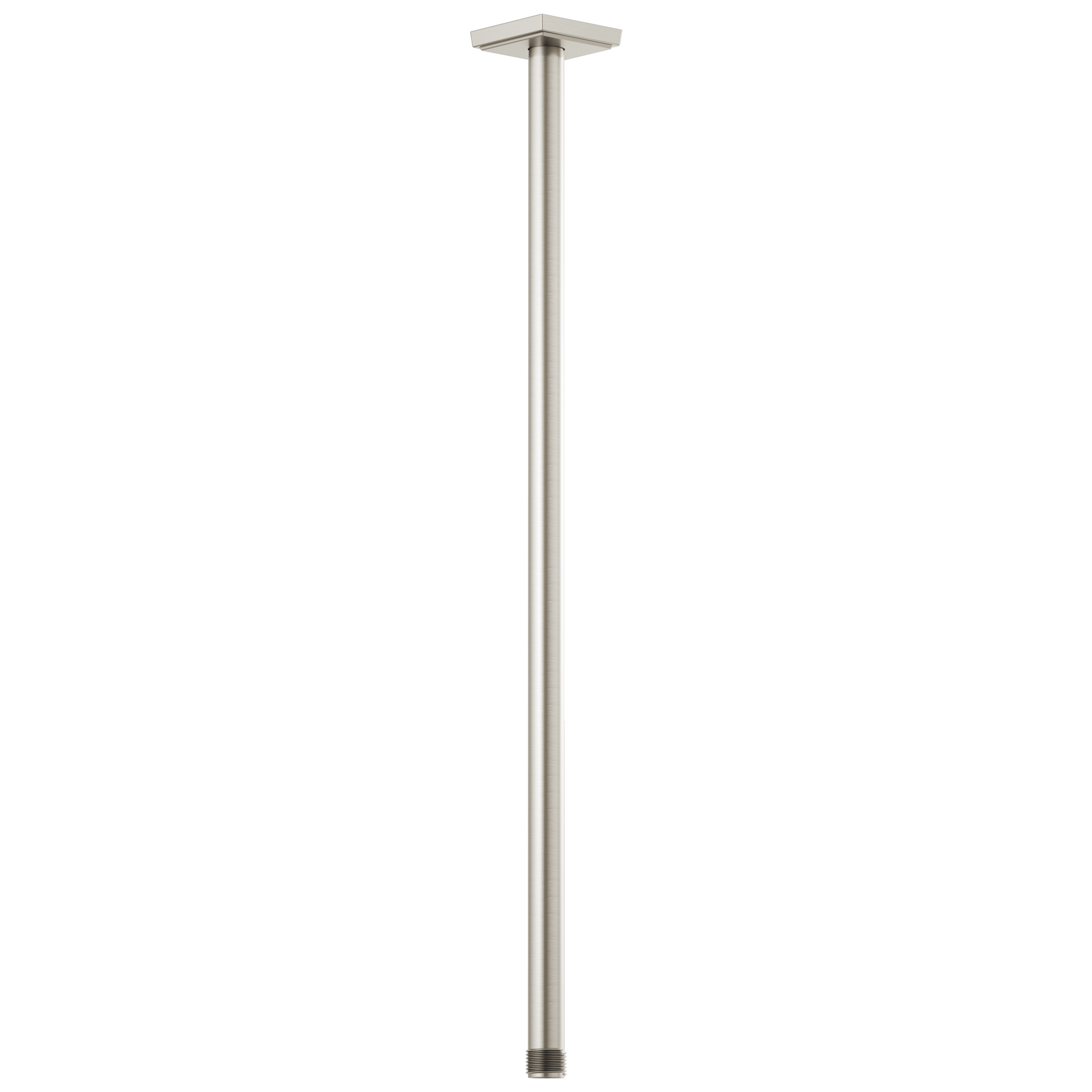 luxe nickel shower arm and flange