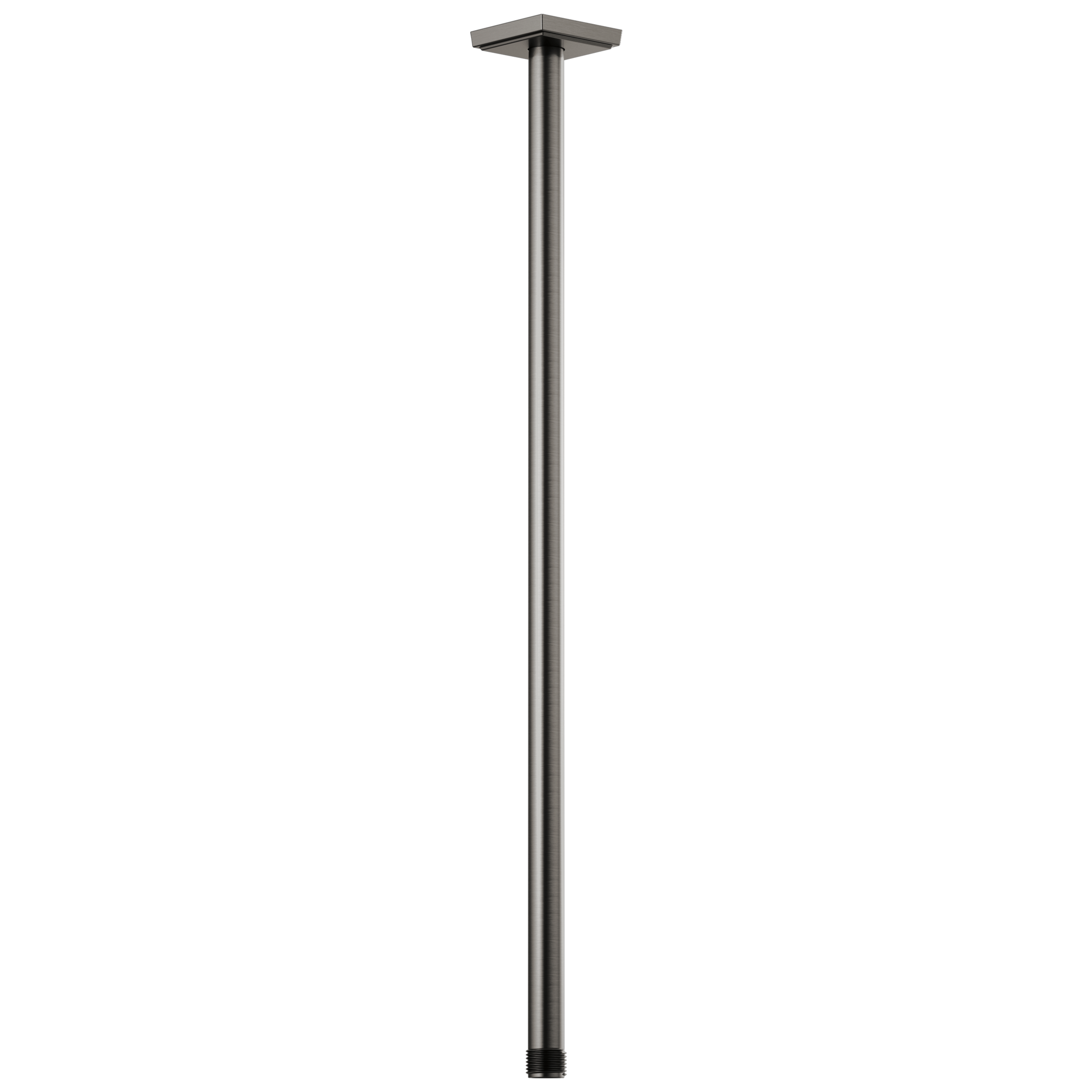 luxe steel shower arm and flange