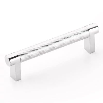 polished chrome cabinet pull