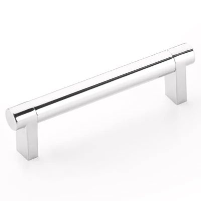 polished chrome cabinet pull