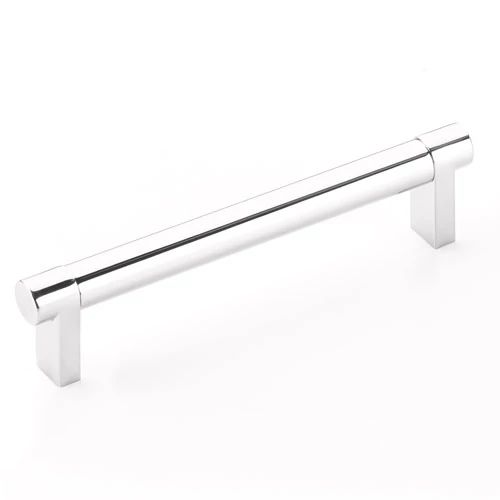 polished chrome cabinet pull