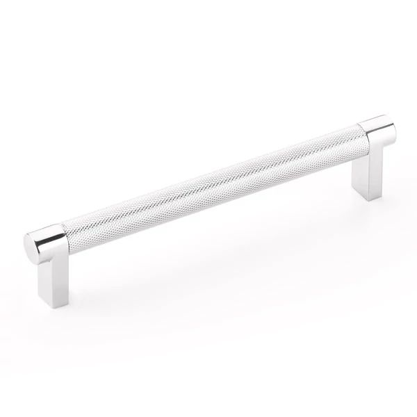 polished chrome cabinet pull