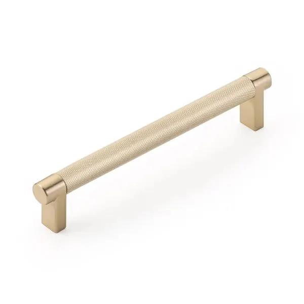 Emtek Select 6" CC Rectangular Stem and Knurled Bar Cabinet Pull by Emtek