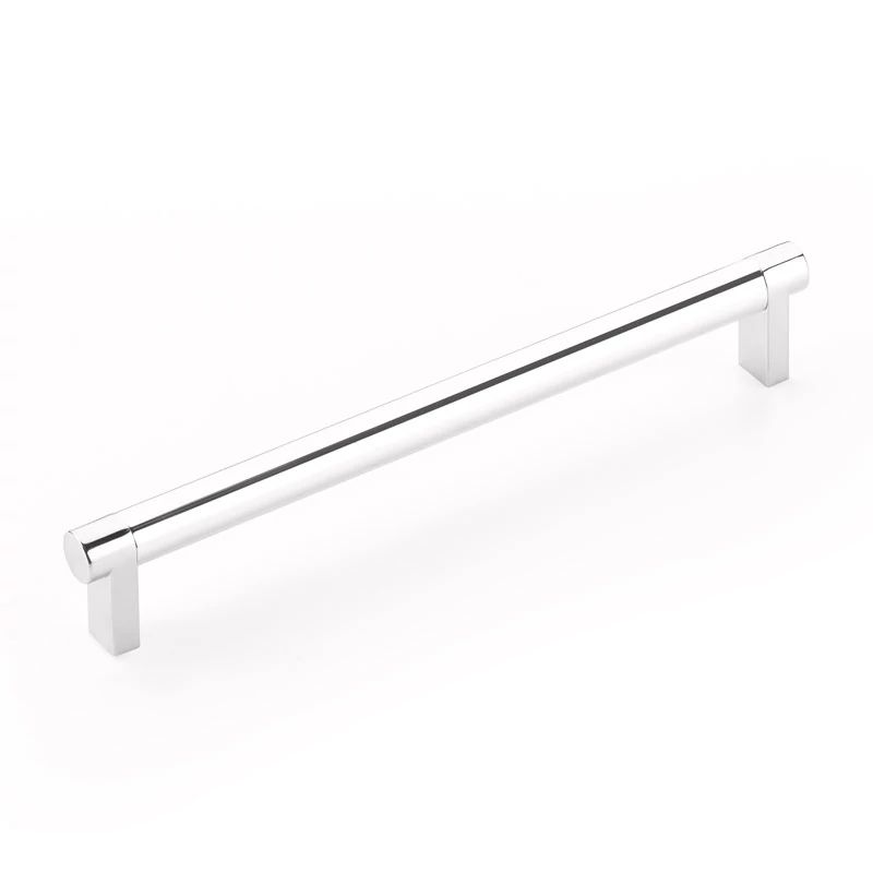 polished chrome cabinet pull