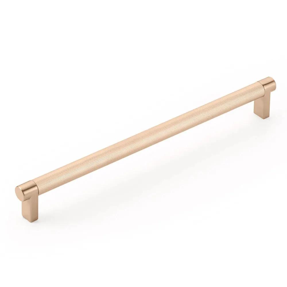 Emtek Select 10" CC Rectangular Stem and Knurled Bar Cabinet Pull by Emtek