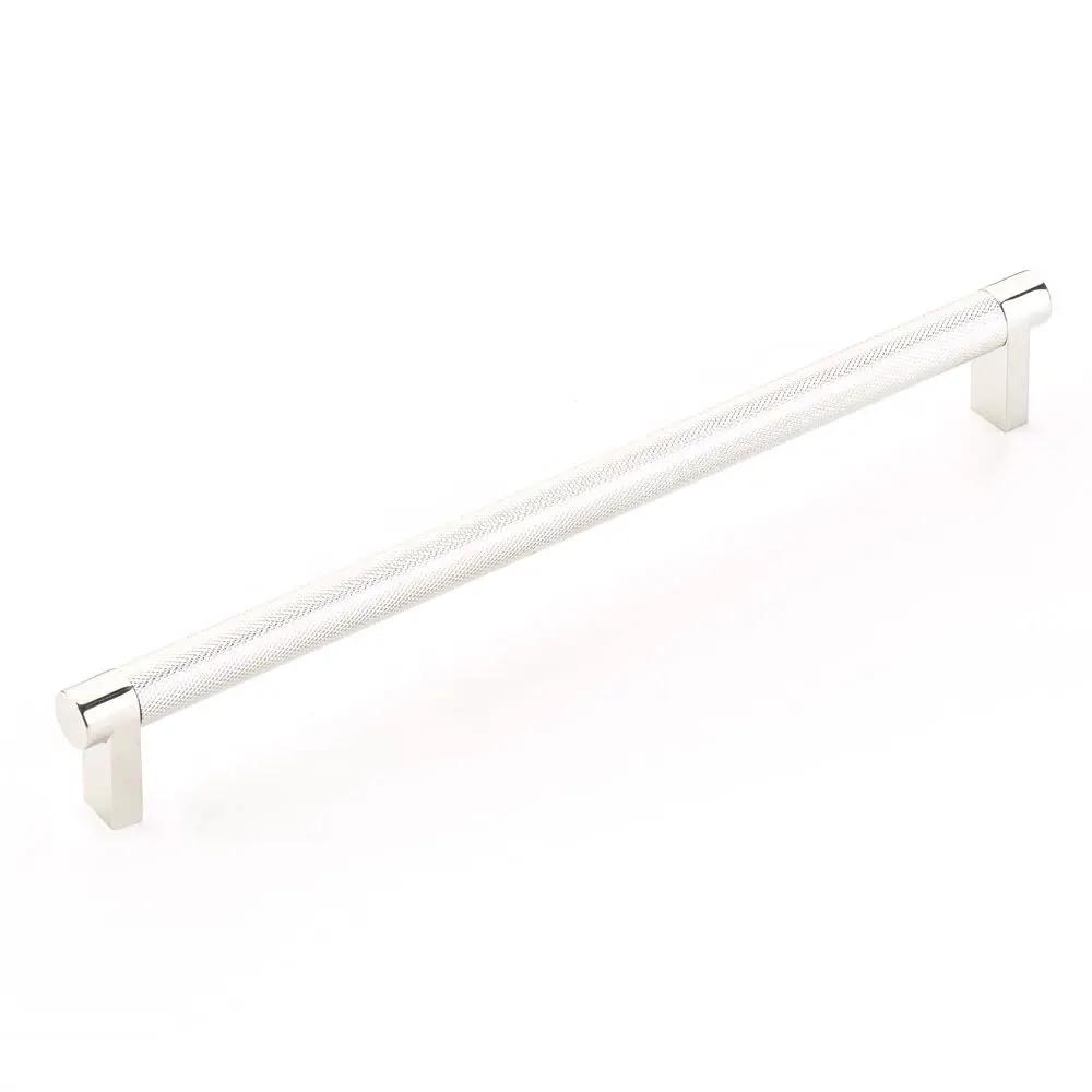 Emtek Select 10" CC Rectangular Stem and Knurled Bar Cabinet Pull by Emtek