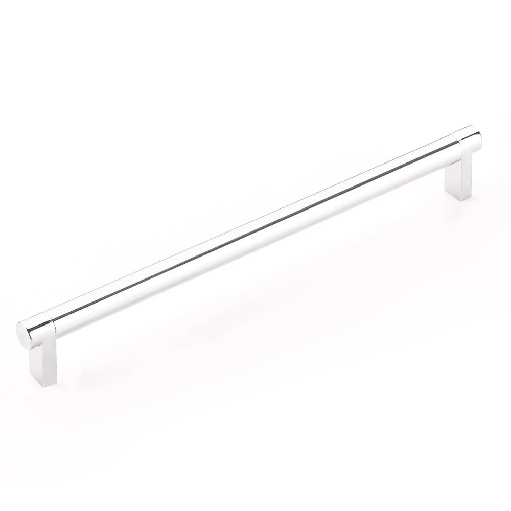 polished chrome cabinet pull