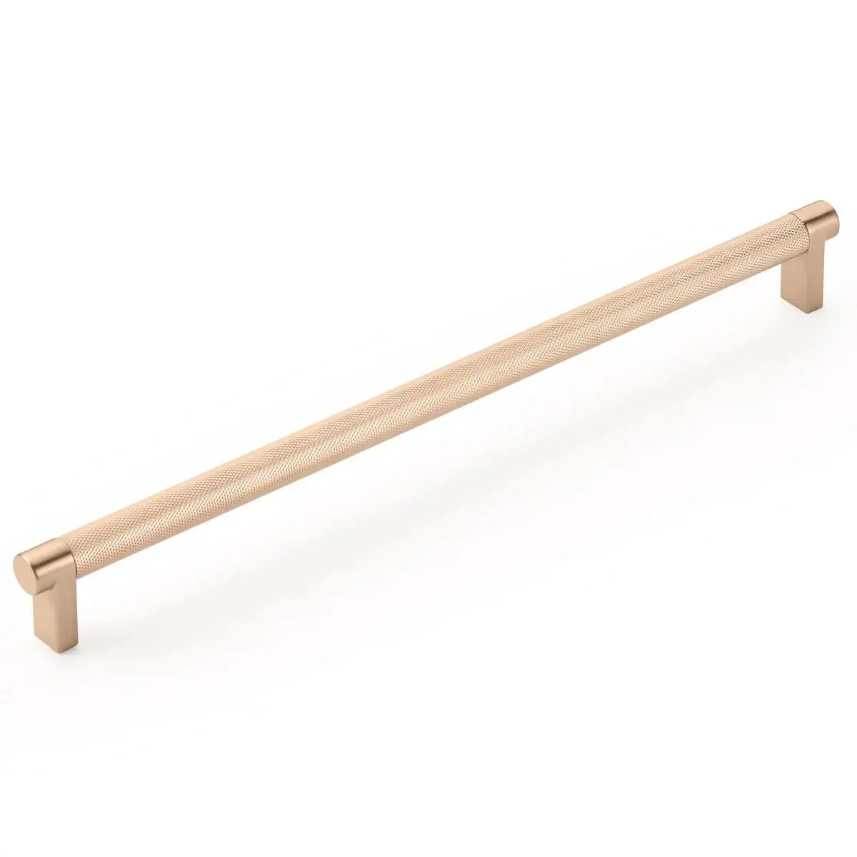 Emtek Select 12" CC Rectangular Stem and Knurled Bar Cabinet Pull by Emtek