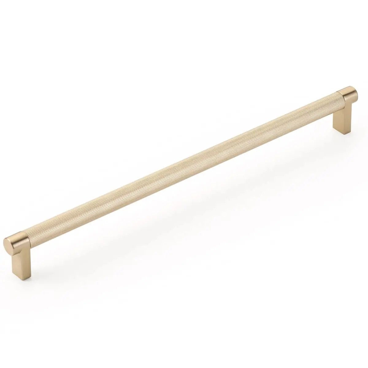 Emtek Select 12" CC Rectangular Stem and Knurled Bar Cabinet Pull by Emtek
