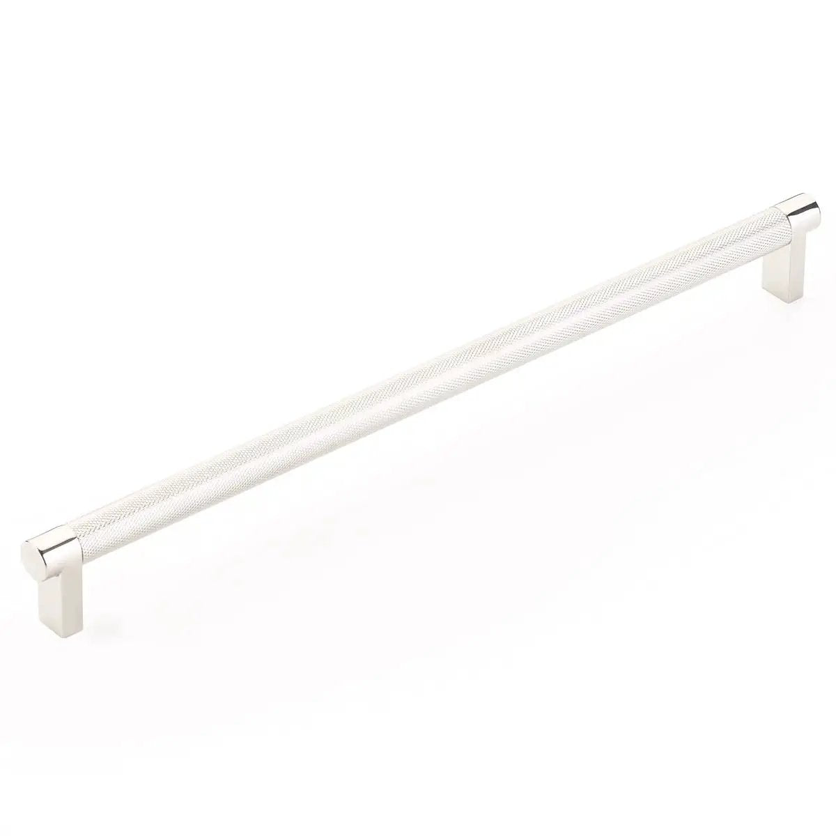 Emtek Select 12" CC Rectangular Stem and Knurled Bar Cabinet Pull by Emtek