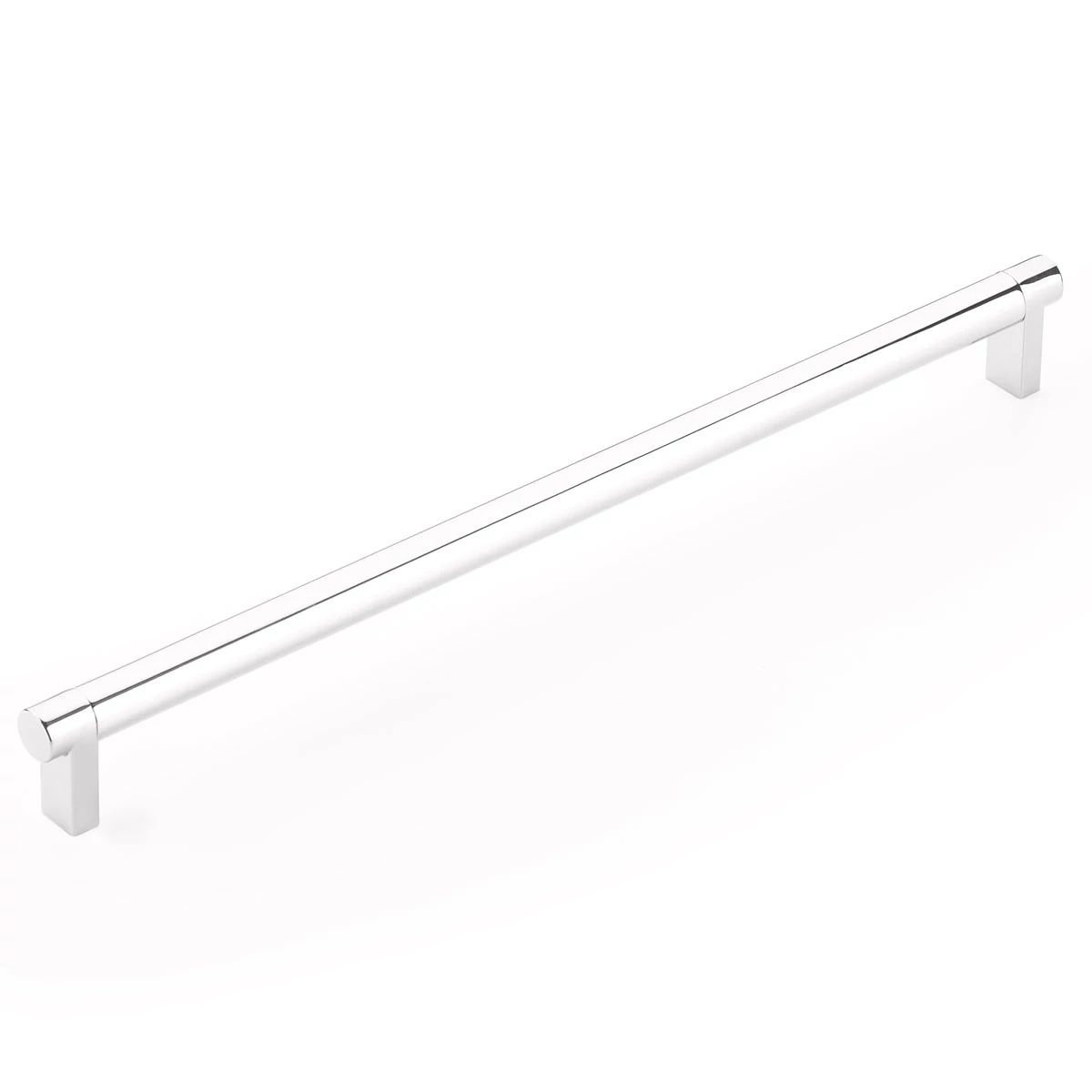 polished chrome cabinet pull